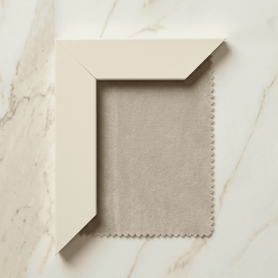 Kensington Smoke Grey & Off White Premium Abstract Headboard with Wings Beds and Headboards 