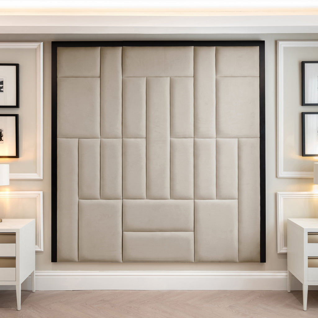 Kensington Smoke Grey Premium Headboard Wooden Frame