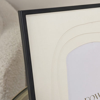 Kiera Black & Cream Multi Layered Mounted Photo Frame - 4x6" Accessories 