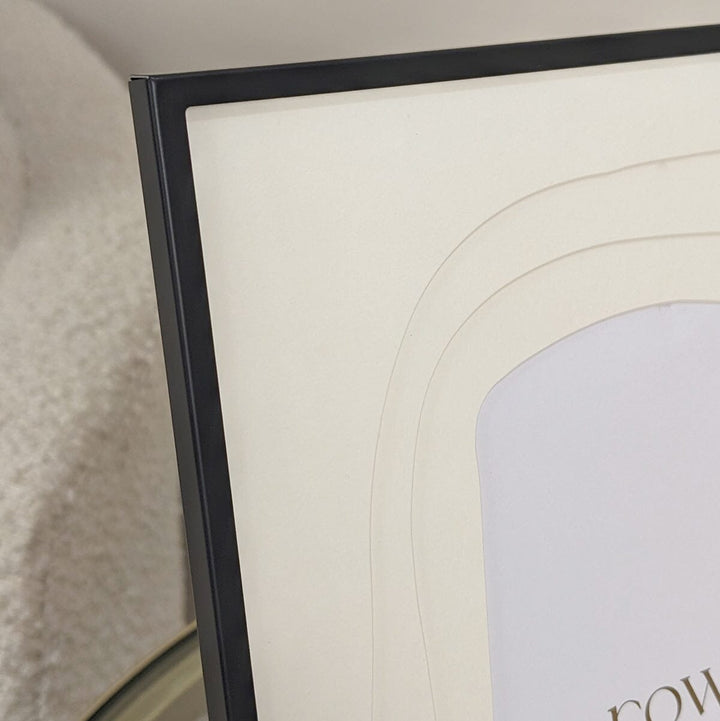 Kiera Black & Cream Multi Layered Mounted Photo Frame - 4x6" Accessories 