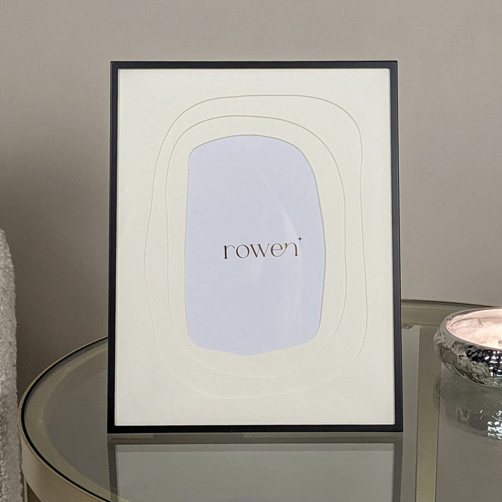Kiera Black & Cream Multi Layered Mounted Photo Frame - 4x6" Accessories 