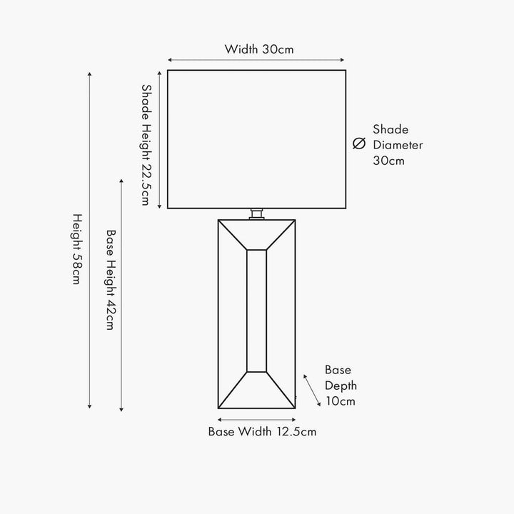 Kimia White Ceramic Table Lamp Lighting 