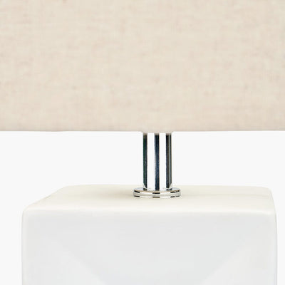 Kimia White Ceramic Table Lamp Lighting 