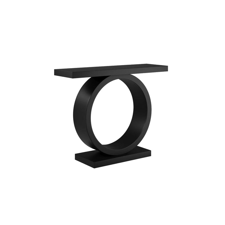 Kingsley Black Rounded Console Table Furniture 