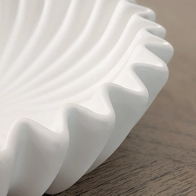 Kingston White Fluted Decorative Bowl Accessories 