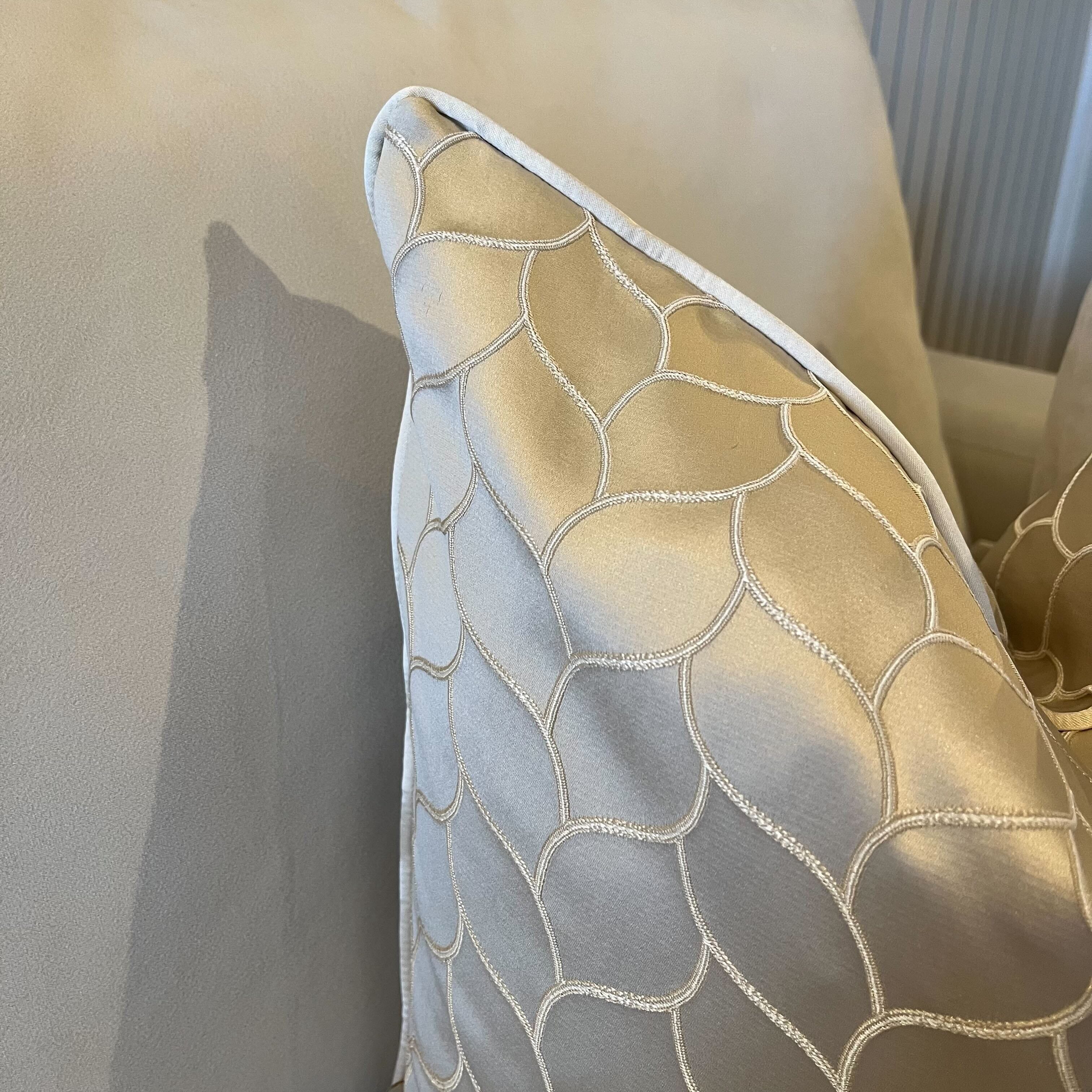 Kyoto Shell Textured Patterned Cushion Cover - 50x50cm Textiles 