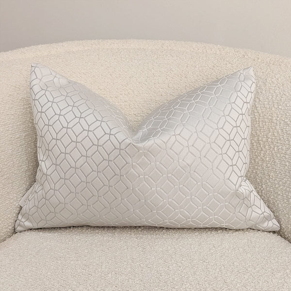 Lanark Platinum Bolster Cushion - 35 x 50cm Textiles 