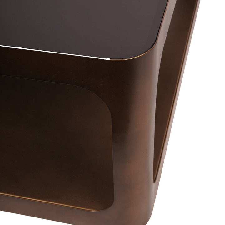 Lani Bronze Coffee Table with Smoked Glass Top Furniture 