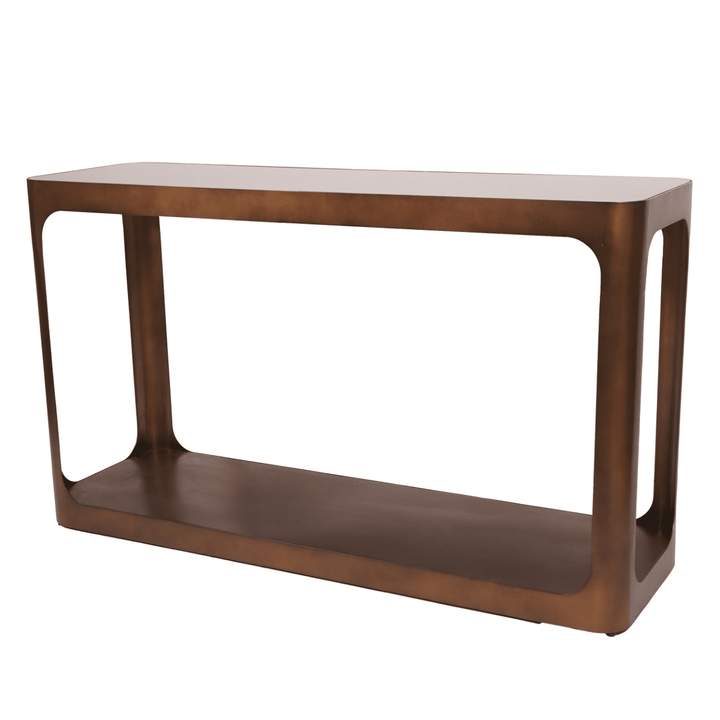 Lani Bronze Console Table with Smoked Glass Top Furniture 