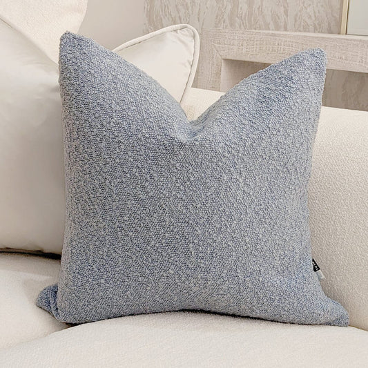 Laos Light Blue Textured Cushion - 45 x 45cm Textiles 