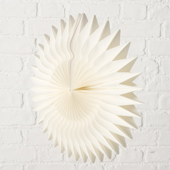 Large Decorative Cream Hanging Paper Star Ornament Accessories 