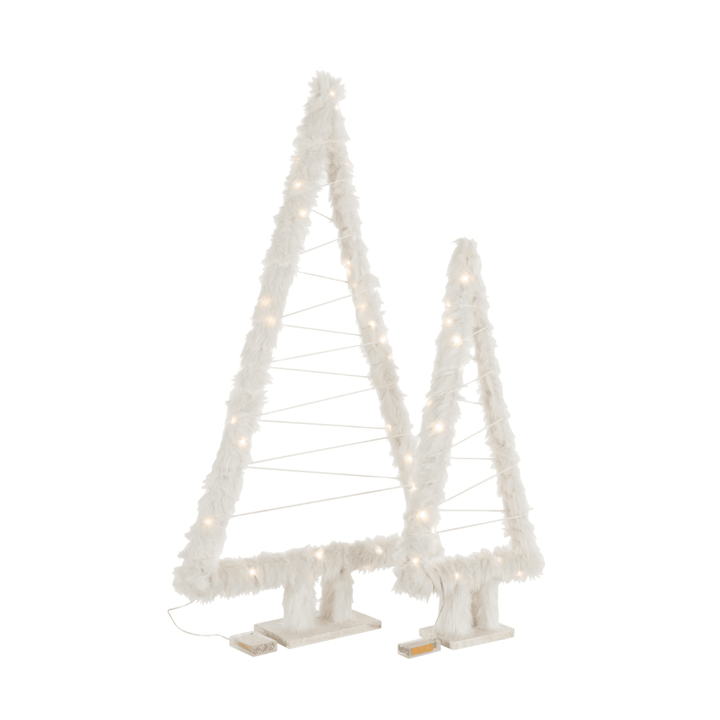 Large Faux Fur LED Christmas Tree Ornament Accessories 