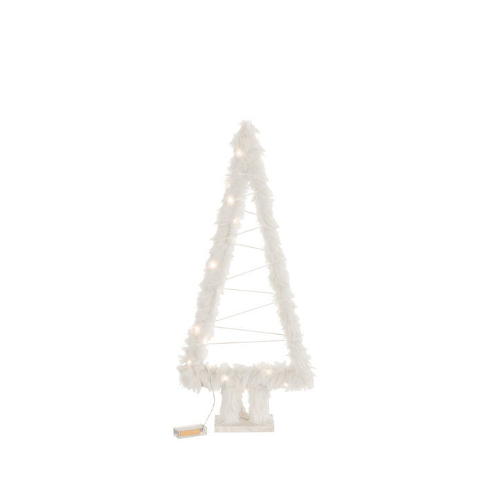 Large Faux Fur LED Christmas Tree Ornament Accessories 