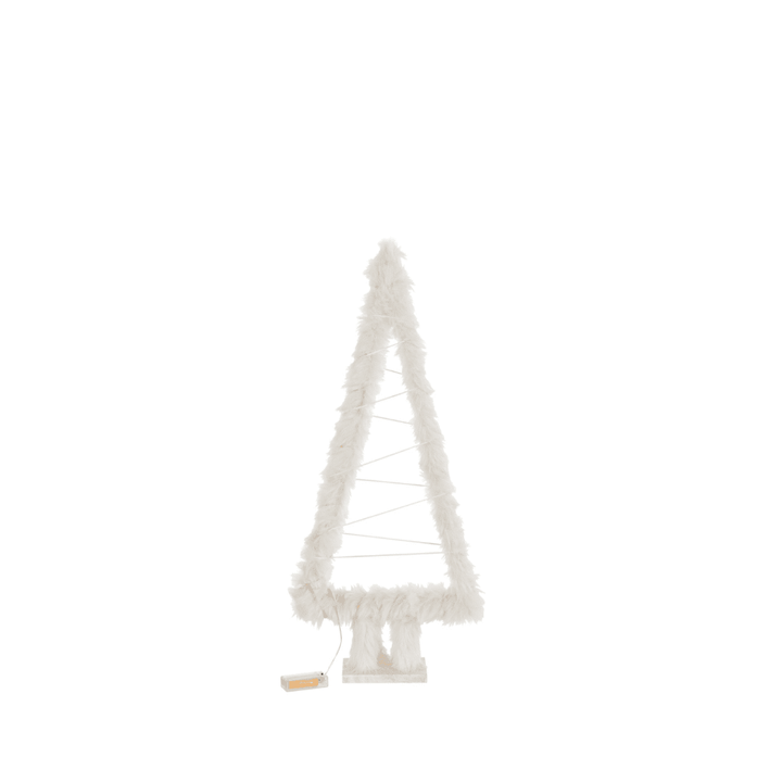 Large Faux Fur LED Christmas Tree Ornament Accessories 