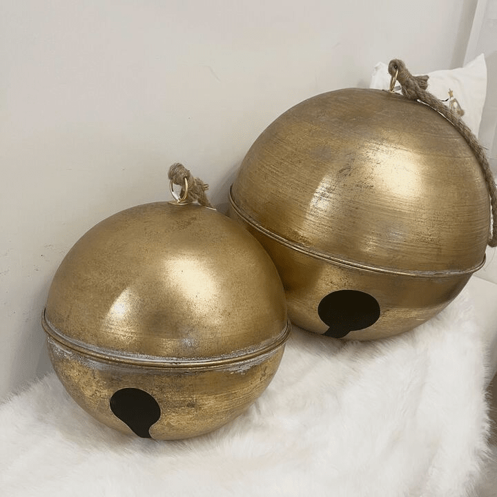 Large Gold Decorative Festive Bell Ornament Accessories 
