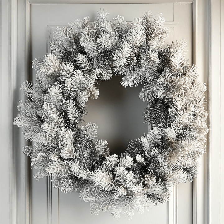 Large Snowy Pine Wreath Accessories 