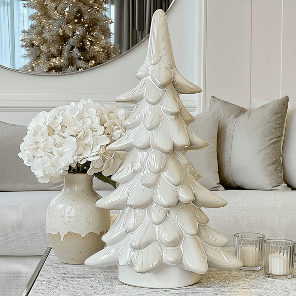 Large White Decorative Christmas Tree Ornament Accessories 