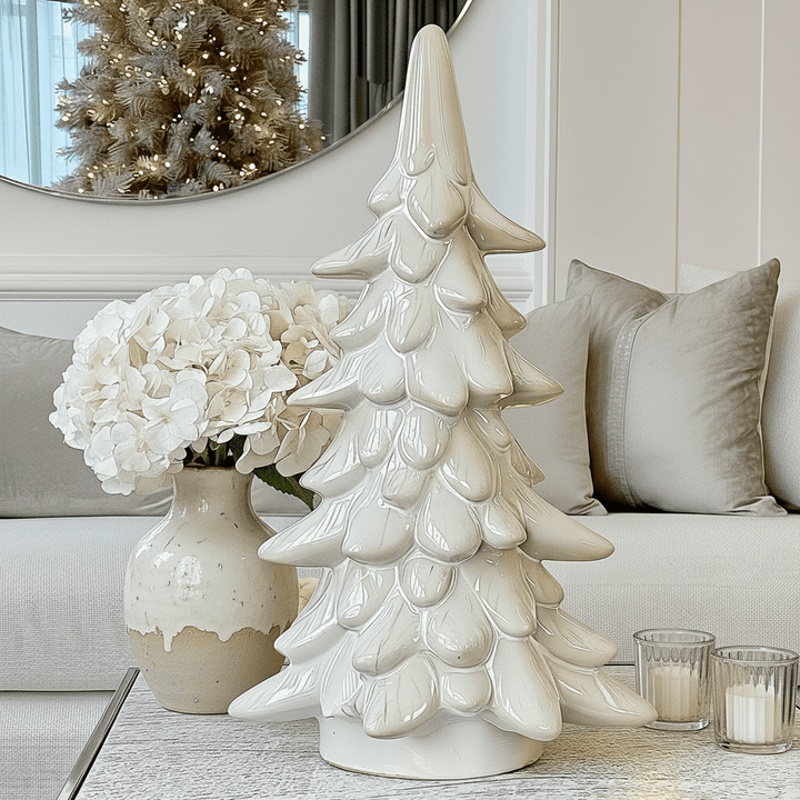 Large White Decorative Christmas Tree Ornament Accessories 