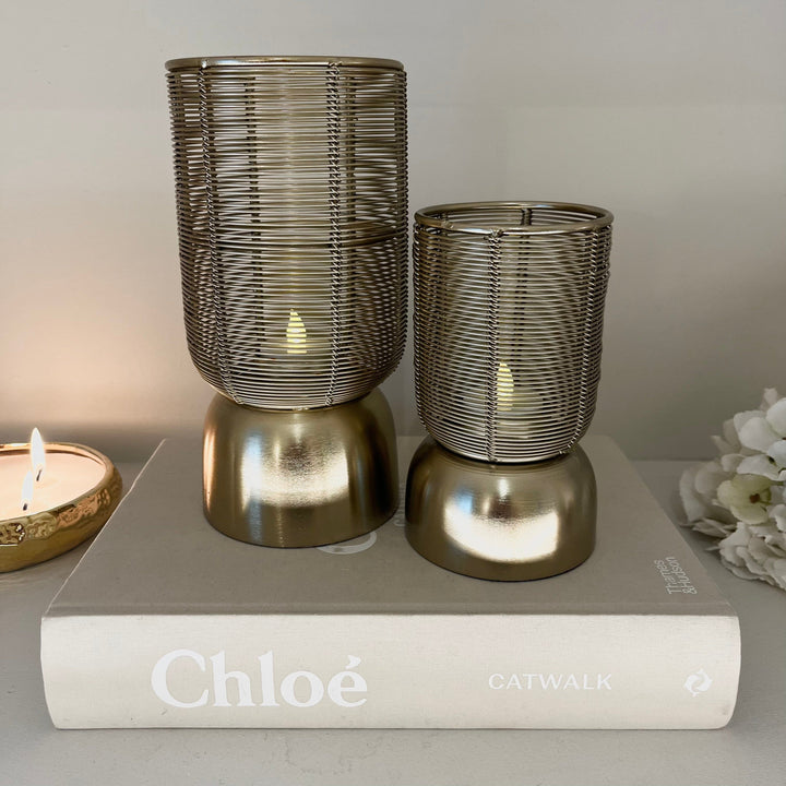 Larissa Gold Wire Decorative Candle Holder Accessories 