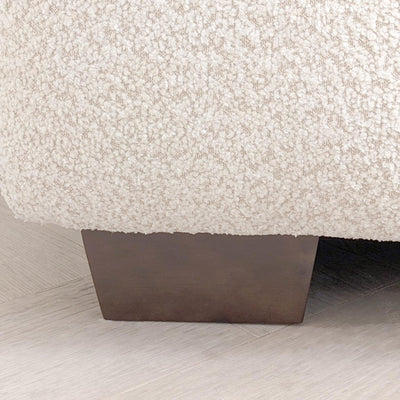 Layla Tufted Oatmeal Boucle Chunky Sofa Range Sofa 