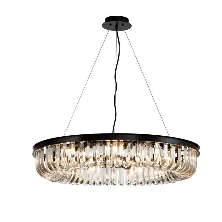 Lenora Luxury Black Halo Pendant Chandelier Lighting 