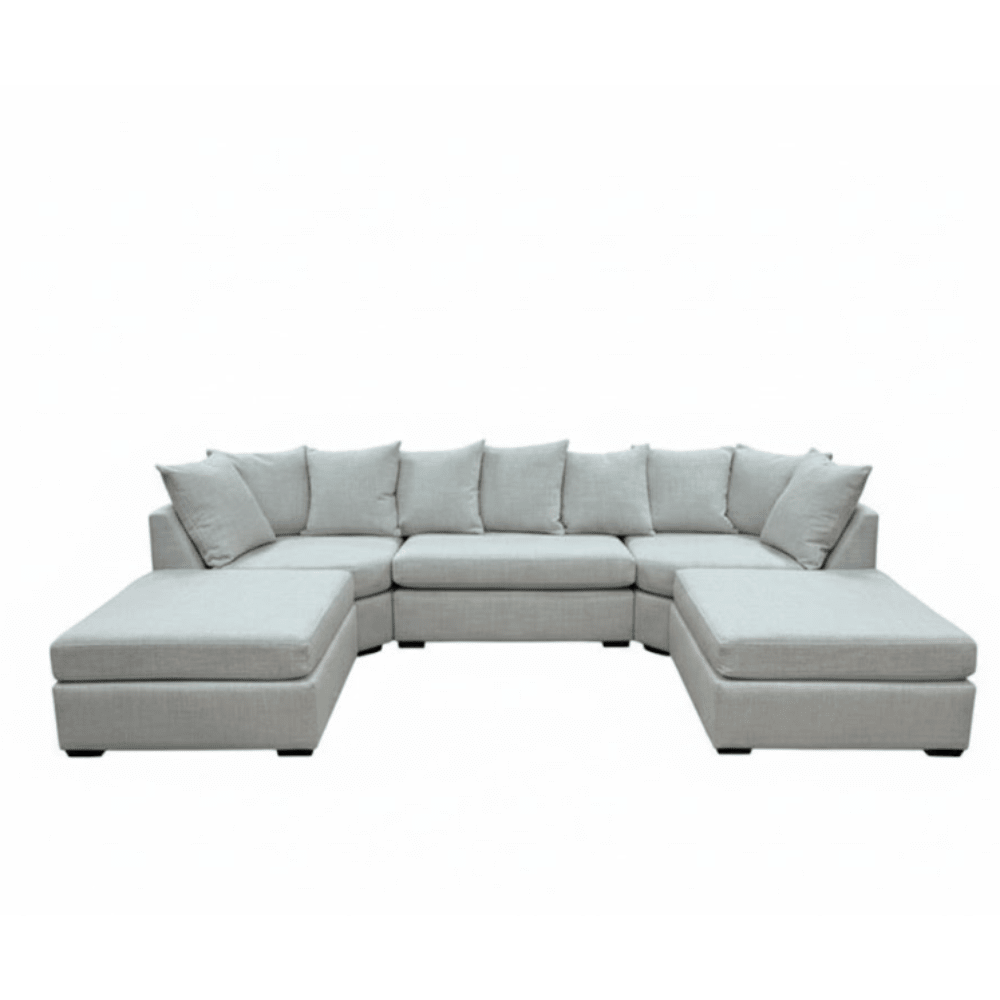 Lexington Porridge Textured Large U Shape Sofa Sofa 
