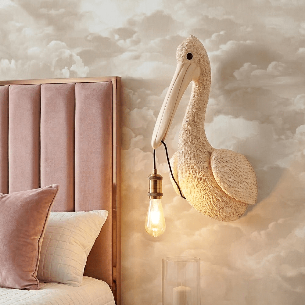 Light Pink Pelican Decorative Wall Light Lighting 