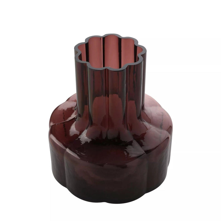 Lilith Large Cherry Red Glass Decorative Vase Accessories 