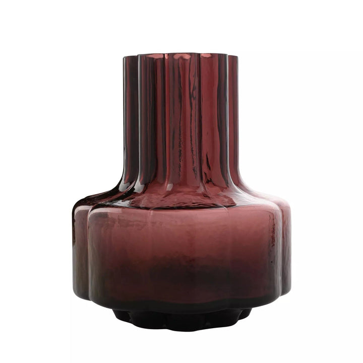 Lilith Large Cherry Red Glass Decorative Vase Accessories 