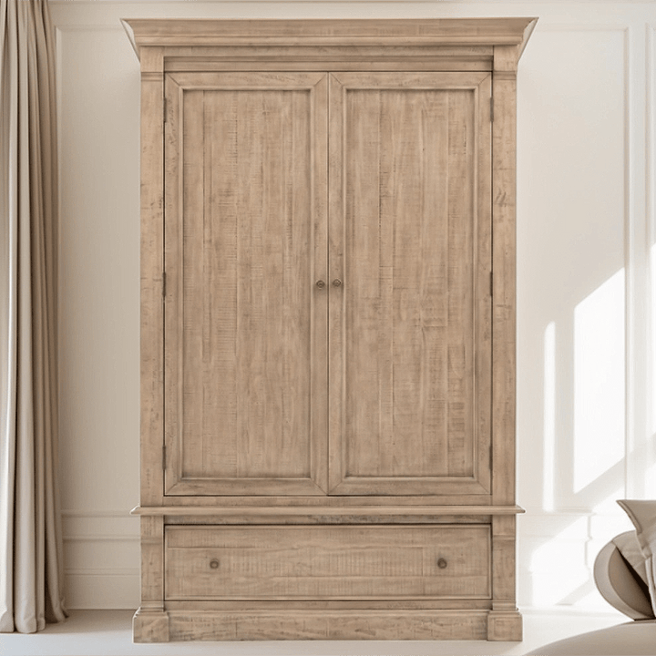Lilliana Luxury 2 Door Wardrobe with Brass Handles Furniture 