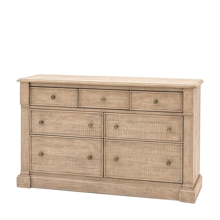 Lilliana Luxury 7 Drawer Chest with Brass Handles Furniture 