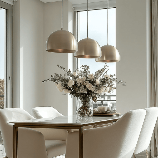 Lily Gold Metal 3 Light Pendant Ceiling Light Lighting 