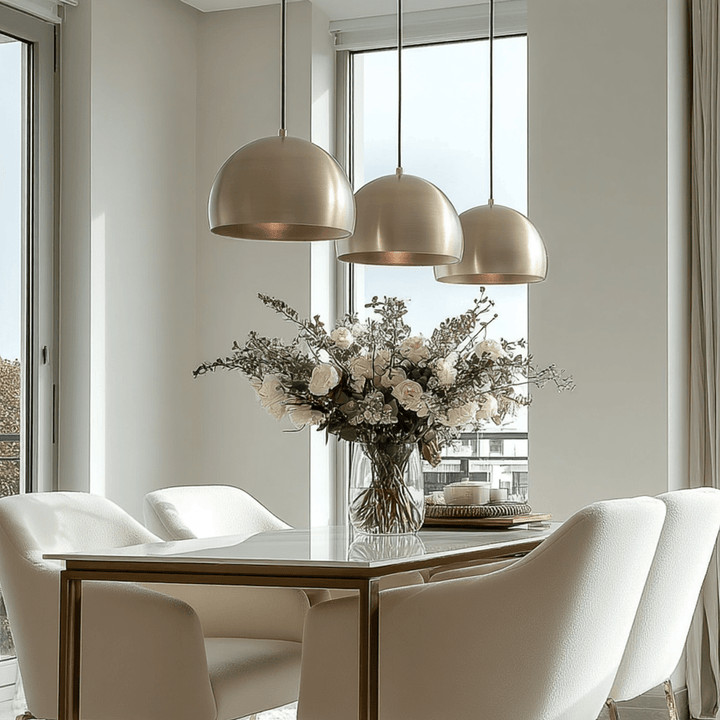 Lily Gold Metal 3 Light Pendant Ceiling Light Lighting 