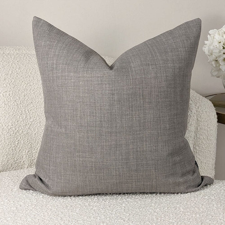 Linoso Truffle Warm Grey Linen Cushion - 50x50cm Textiles 