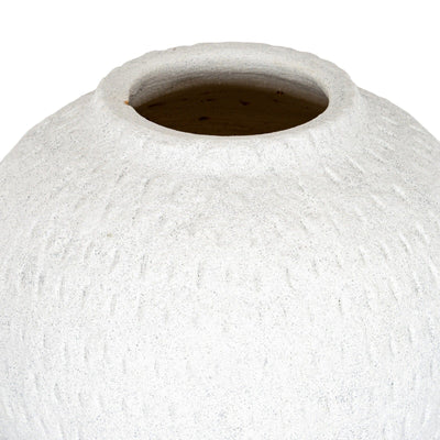 Lis Neutral Large Ceramic Round Vase Accessories 