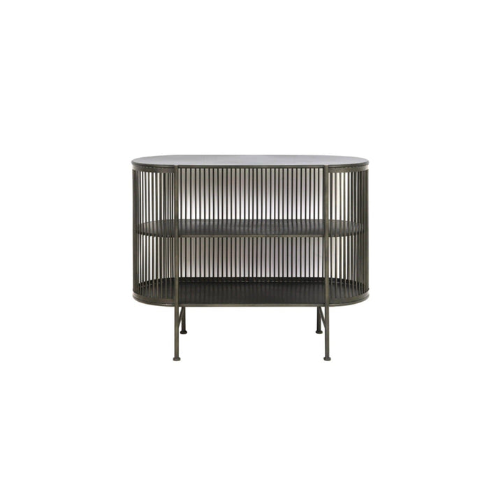Liva Black Metal Shelving Unit Furniture 