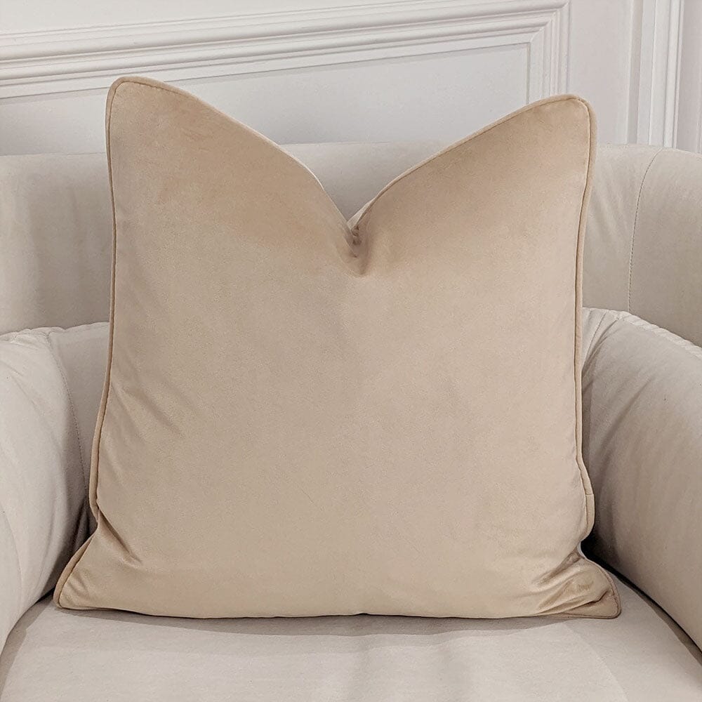 London Champagne Feather Filled Cushion - 46x46cm