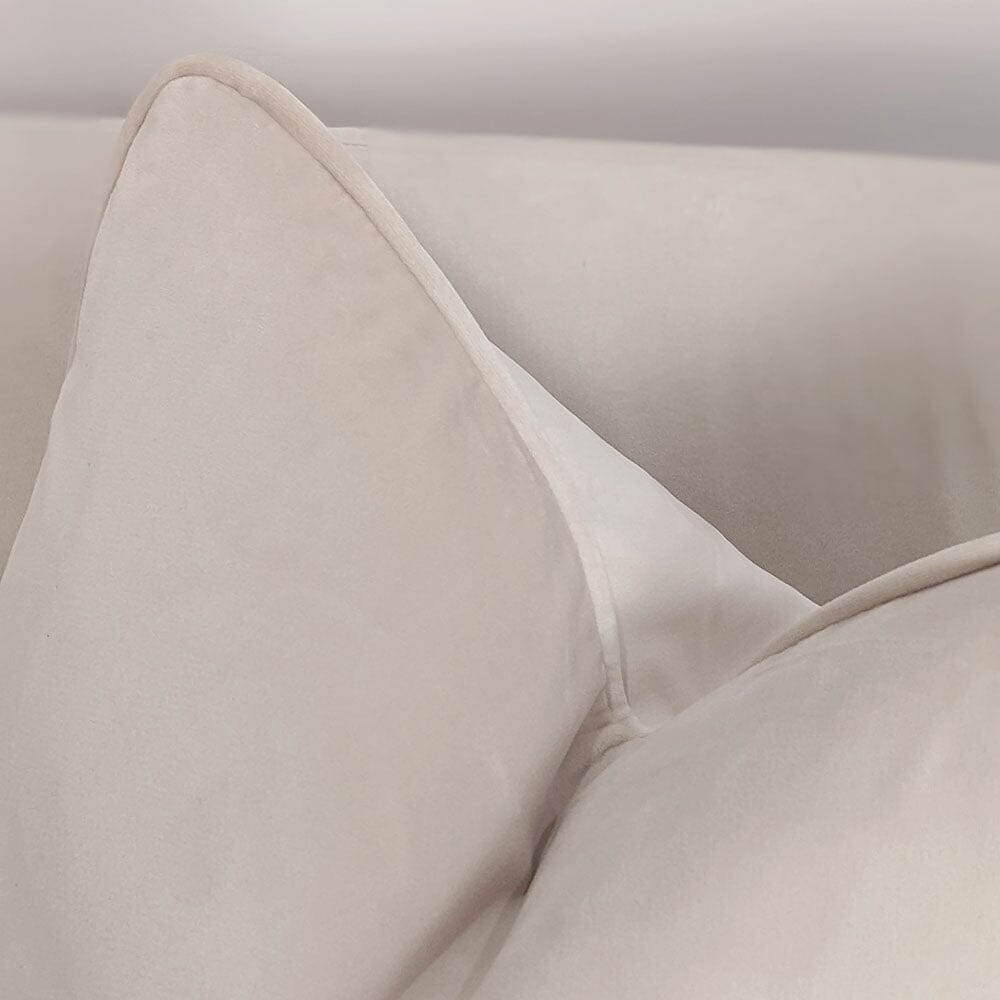 London Oyster Feather Filled Velvet Cushion - 46x46cm