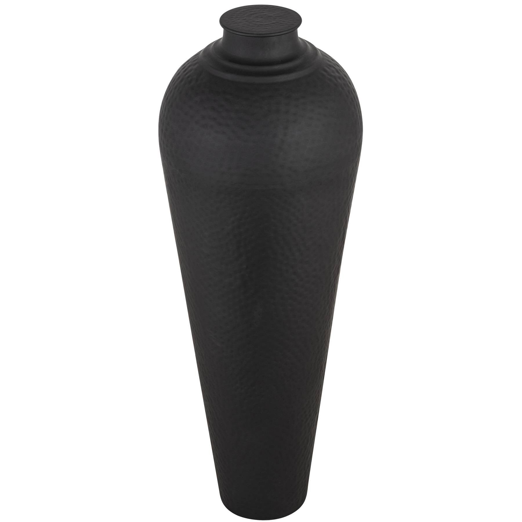 Lorén XL Matt Black Hammered Vase Accessories 
