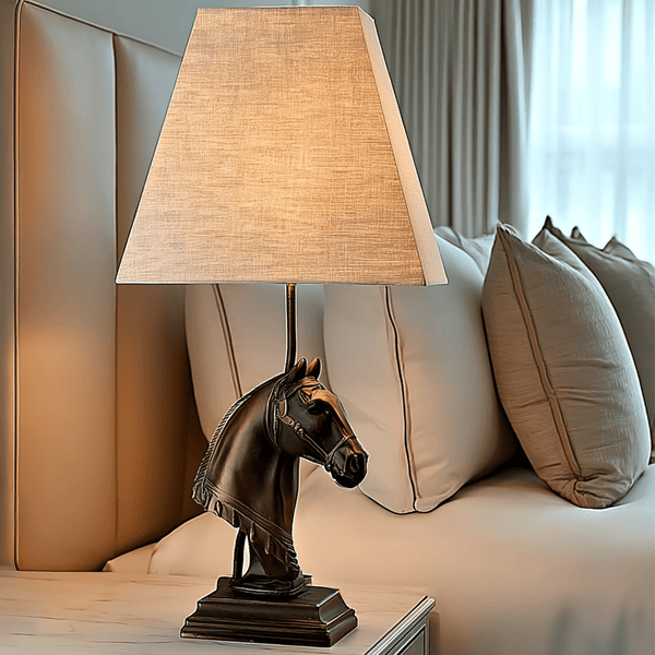 Lottie Bronze Horse Decorative Table Lamp Lighting 