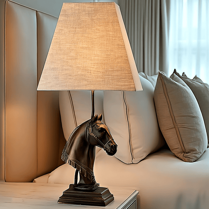 Lottie Bronze Horse Decorative Table Lamp Lighting 