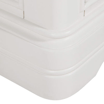 Louvre White Wooden 2 Door 1 Drawer Wardrobe Furniture 