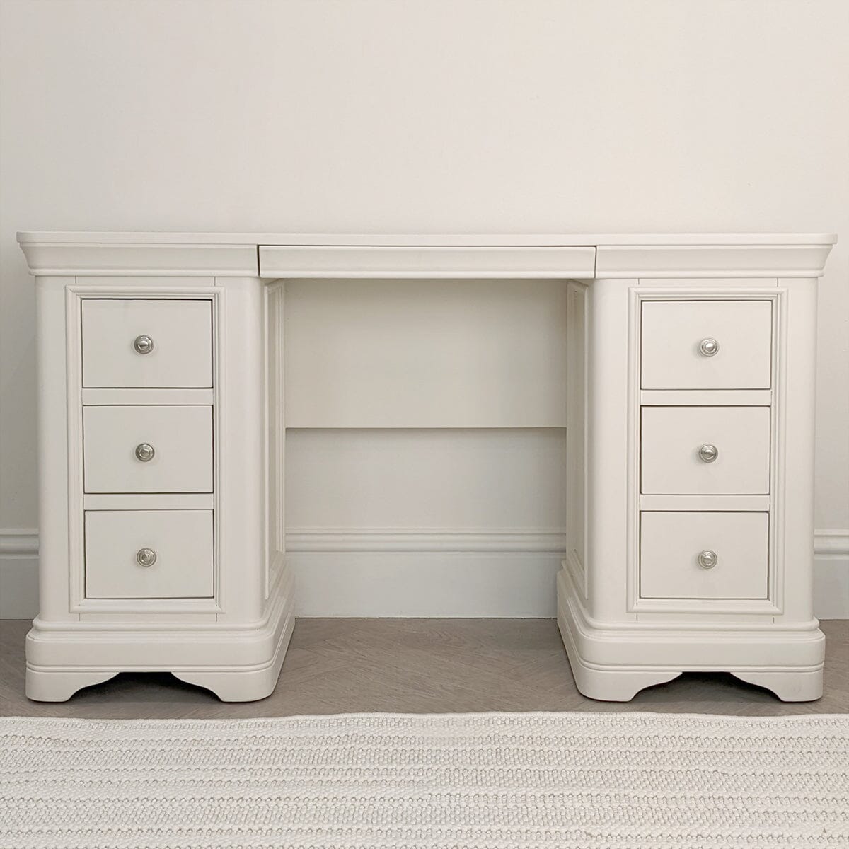 Louvre White Wooden Dressing Table Furniture 