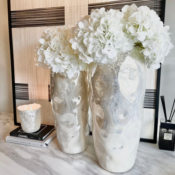 Lucienne Large Pearlescent Abstract Decorative Vase Accessories 