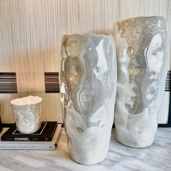 Lucienne Pearlescent Abstract Decorative Vase Accessories 