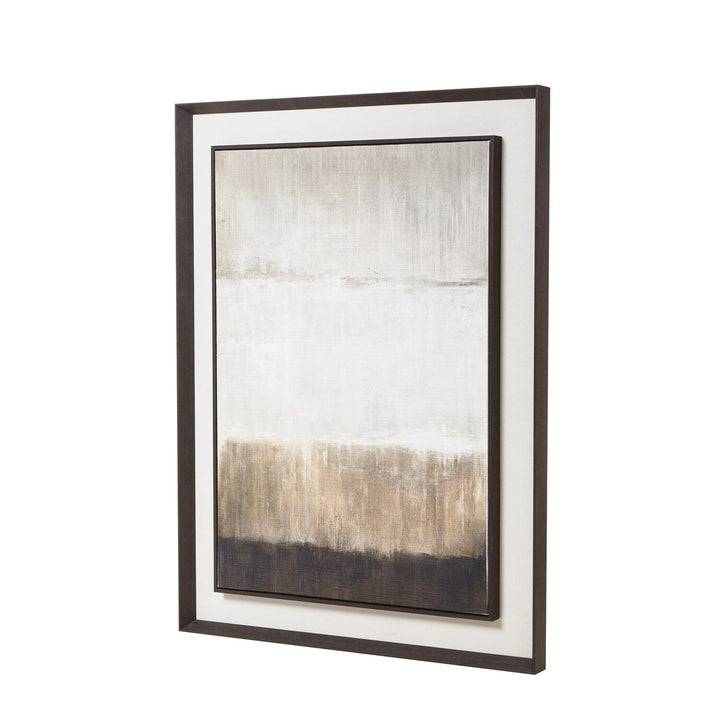 Lunebay Neutral Wall Art in Dark Wooden Frame Accessories 