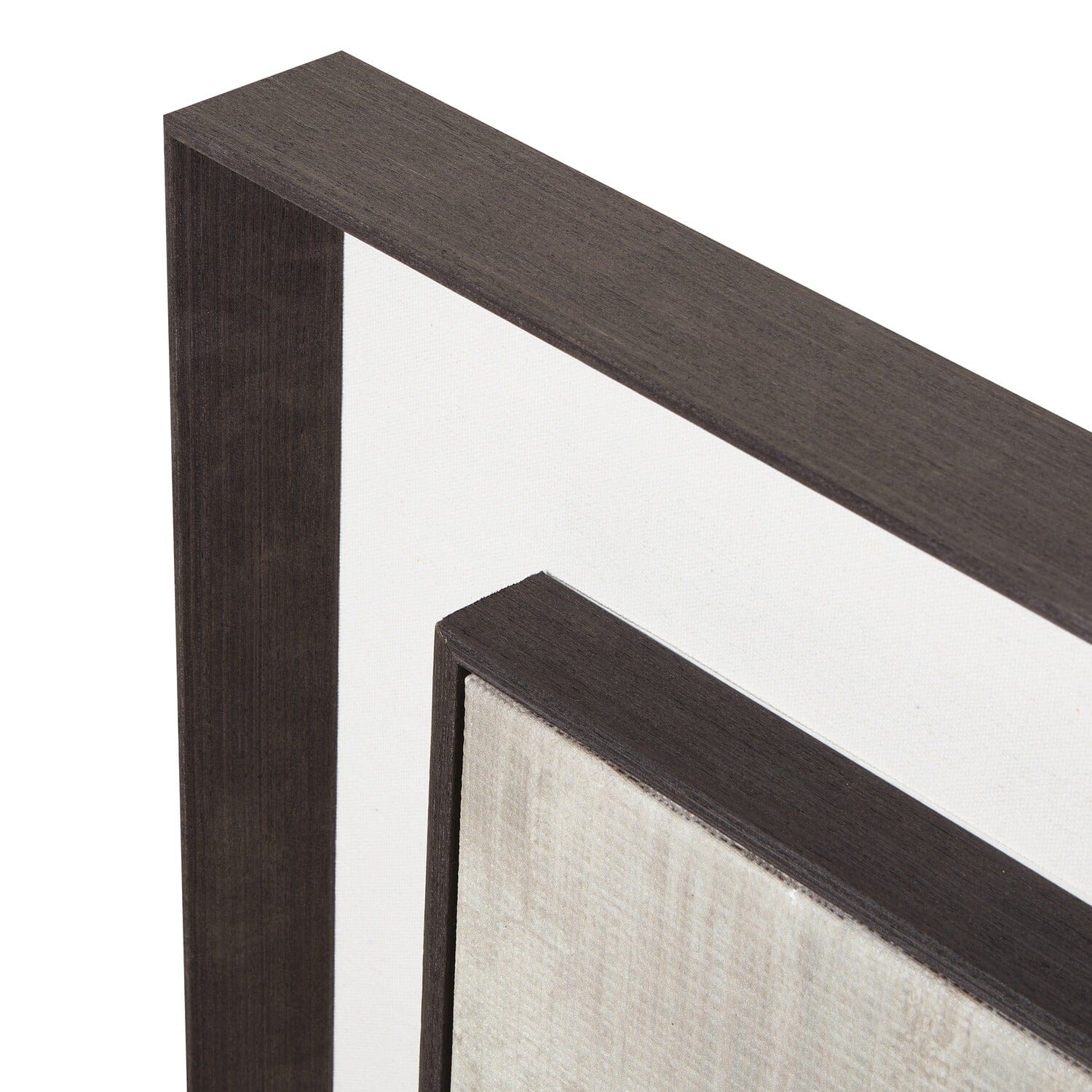 Lunebay Neutral Wall Art in Dark Wooden Frame Accessories 