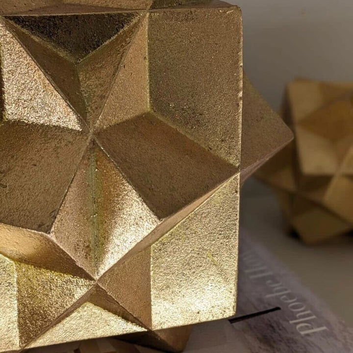Lyra Large Gold Decorative Geometric Ornament Accessories 