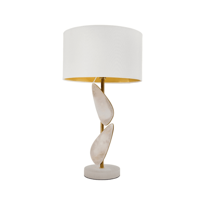 Maddie Luxury Brass & Alabaster Table Lamp Lighting 