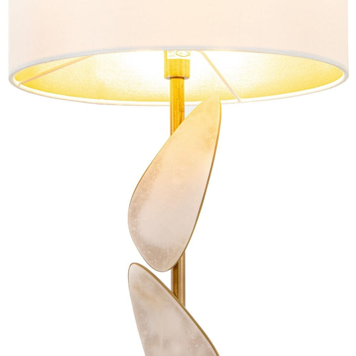 Maddie Luxury Brass & Alabaster Table Lamp Lighting 